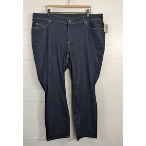 Duluth Trading Womens Daily Denim DuluthFlex Slim Leg Jeans 20Wx29 NWT Dark Wash - Picture 1 of 16