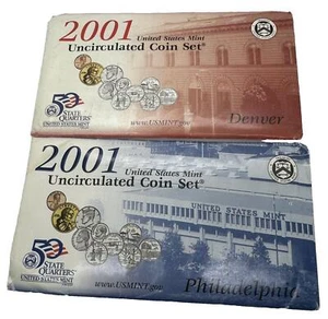 United States Mint 2001 unzirkuliert 20-Münzen Komplettset mit COA OGP - Bild 1 von 5