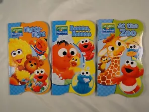 Three Sesame Street Beginnings Board Books, Bubbles, At the Zoo, Nighty-Night - Picture 1 of 2