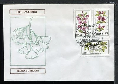 Germany GDR Flowers , FDC. x21759 - Image 1 of 2