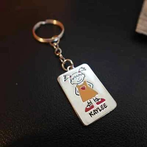 Personalisierter Schlüsselanhänger Kaylee Reißverschluss Ziehen Name Kidcore Retro Y2K Geschenk - Bild 1 von 7