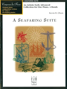 A Seafaring Suite Early Advanced Duet Sheet Music 1 Piano 4 Hands Kevin Olson - Picture 1 of 9