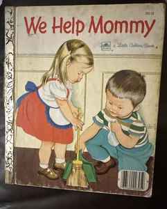 We Help Mommy Little Golden Book 1959 Jean Cushman/Eloise Wilkin  Vintage Book - Imagen 1 de 9