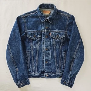 Vintage 80er Levi’s Type 3 Denim Trucker Jacke Herren 40L Slim 71506 0216 USA 1987 - Bild 1 von 23