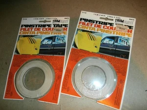 2 Vintage NOS Trim Bianco Luminoso Gessato Nastro Corvette Ford Camion - Due Ragazzi - Foto 1 di 4