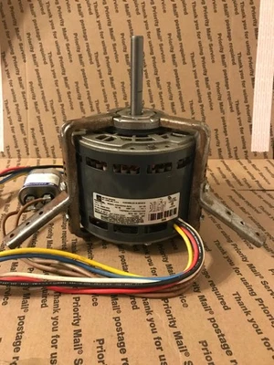 MOTOR SOPLADOR HORNO EMERSON K55HXDKA-6916 + SOPORTE DE MONTAJE LISTO PARA INSTALAR Foto 1 de 4