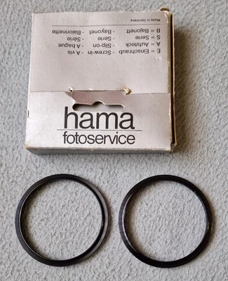 2 hama Filter Adapter Ringe Stepping Ringe 152/550 E52/E55  - Bild 1 von 4