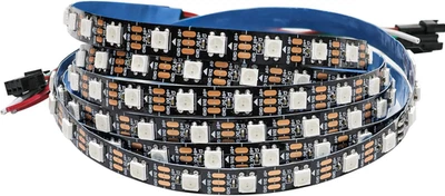 WS2812B Striscia LED, 2M RGB Strisce Pixel 5V 5050 120 Leds IP30 Flessibile Nero - Immagine 1 di 4