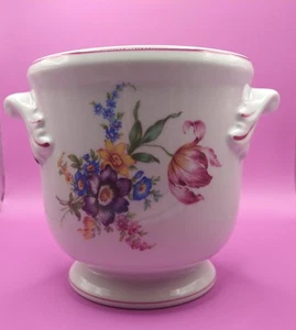 Vista Alegre Portugal Floral Cache Pot Fine Porcelain - Picture 1 of 9