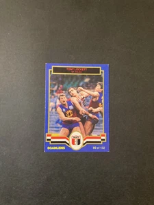 Scanlens 1986 Football Card Tony Lockett St Kilda no 89 - Picture 1 of 2