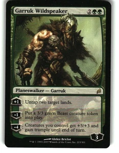 Magic the Gathering - Lorwyn Garruk Wildspeaker 2007 213 Rare - Picture 1 of 2