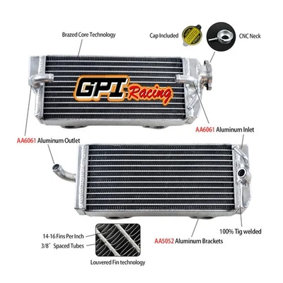 铝制散热器适用于气体 EC450/SM450/FSE450/FSR450 2002 2003 2004 02 03 04 — 第 1/4 张图片