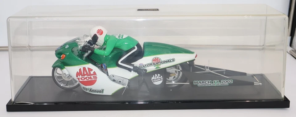  1:9 Action Mac Tools 2002 Hayabusa Pro Stock Bike Gator nationals 2002 - Image 1 of 4