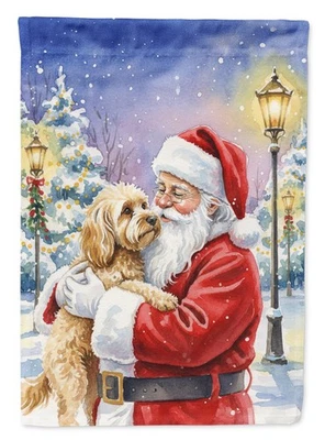 Cacatúa Caroline's Treasures con bandera de jardín de Papá Noel FNT1025GF Foto 1 de 4