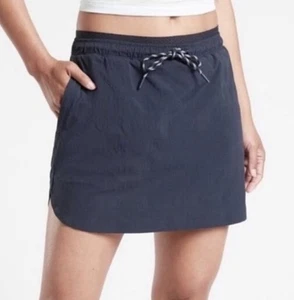 Pantalón Corto Athleta Crest Talla 6 Azul Marino Trekkie Ripstop Cordón Tenis Pickleball - Imagen 1 de 10
