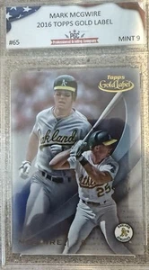 2016 Topps Gold Label #65 Mark McGwire Graded 9 Mint - Picture 1 of 2