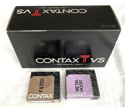 Contax TVS Originalverpackung mit BOX und Anleitung (Filter und Metal HOOD OVP) - Bild 1 von 4