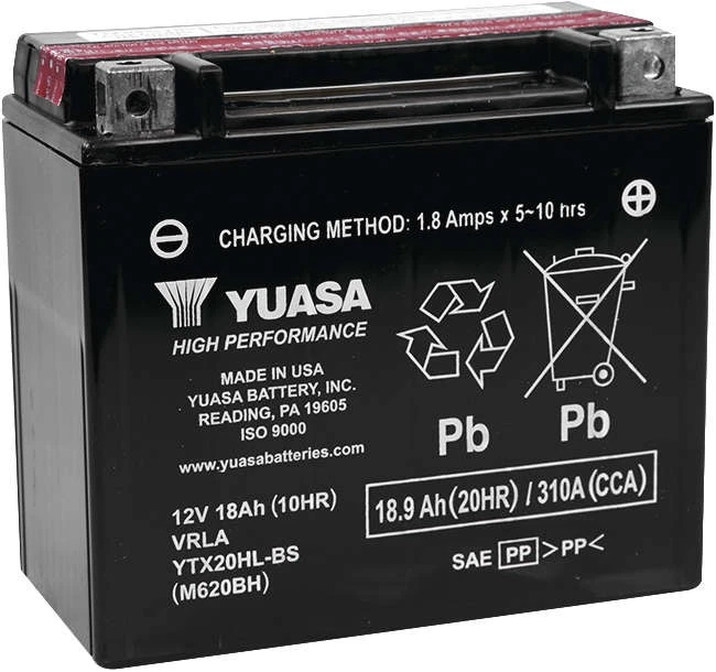 AGM Maintenance Free Battery YTX20HL-BS Yuasa YUAM620BH - Изображение 1 из 2