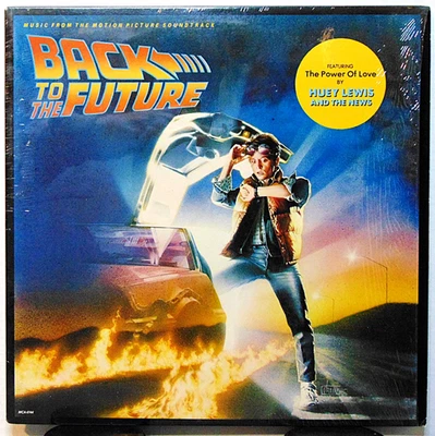 Back to the Future OST - 1985 MCA Records 6144 Huey Lewis Vinyl LP NM SHRINK - Image 1 of 4