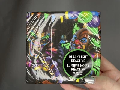New Freak Show Killer Clowns Halloween Party Blacklight Paper Napkins 40 pack - Image 1 of 4