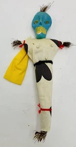 Vintage New Orleans Voodoo Doll W/ Gris Gris Bag For Herbs & Potions - Picture 1 of 2