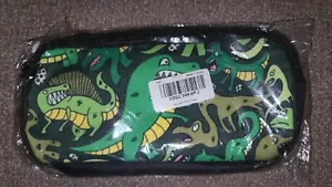"NUEVO Advocator Dinosaur Cremallera Lápiz Bolsa Escolar 4.5"" x 9"" - Imagen 1 de 4