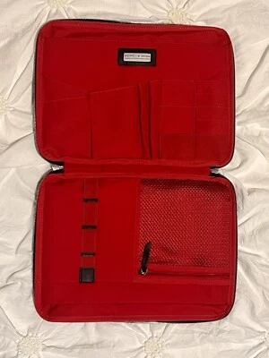 KNOMO Organizador de Cuero Mayfair Negro, iPad/Laptop/Organizador Bolsa Foto 1 de 4