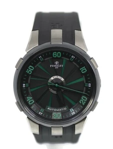 Perrelet Turbine Chronograph Stainless Steel Watch A1051/3 - Picture 1 of 5