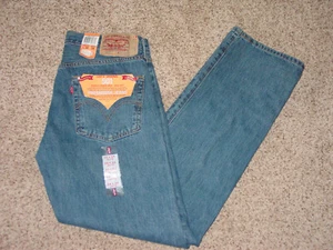 Mens Levi 501 Blue 005010194 Pre Shunk Jeans! Size 34 x 34 NWT's! - Picture 1 of 4
