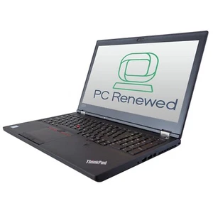 FAST Lenovo ThinkPad P52 Core I7-8850H 32GB RAM 512GB Windows 10 Pro HD Laptop - Picture 1 of 1