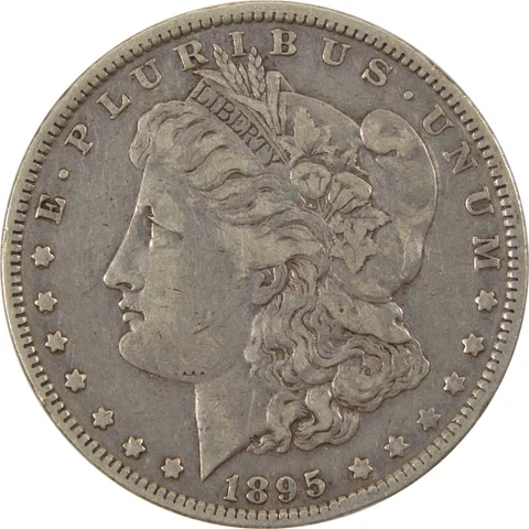 1895 O Morgan Dollar VF Very Fine 90% Silver $1 Coin SKU:I8010 Cover