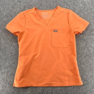 Figs Damen V-Ausschnitt Scrub Top eine Tasche Orange XS - Bild 1 von 12
