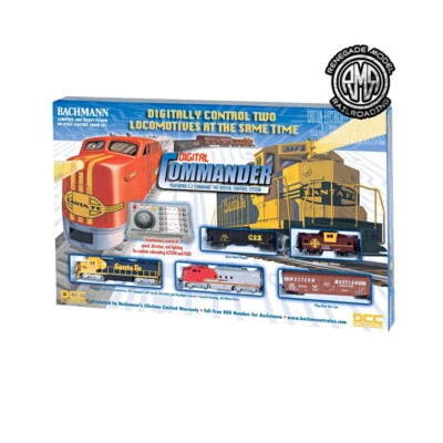 Bachmann 00501 HO Santa Fe Digital Commander Diesel Train Set DCC New - Image 1 of 2
