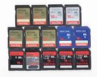 Lot de 14 cartes mémoire pour appareil photo SDHC SanDisk 16 Go