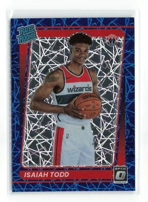 ISAIAH TODD #187 2021-22 PANINI OPTIC Blue Velocity Rated Rookie - Image 1 of 2