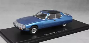 Citroen SM 1971 Espace By Heuliez Blue Neo 47000 1/43 Resin Blau Bleu Resine - Picture 1 of 3