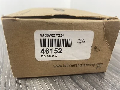 BANNER ENGINEERING Q45BW22FQ24 Photoelectric Sensor 90-250 VAC - USA - Image 1 of 4