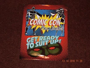 COMIC CON PALM SPRINGS EVENT POSTER EVENT DATES AUGUST 26-28 2016 NEW - Picture 1 of 2