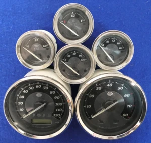 Genuine Harley FLTRX FLHX Road Street Glide TITANIUM Gauge Set 08-13 82k miles - Picture 1 of 19