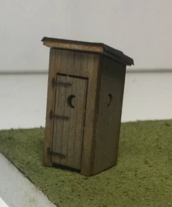 Motrak Models Outhouses Structure Kit, S Scale - 2 pack - Picture 1 of 2