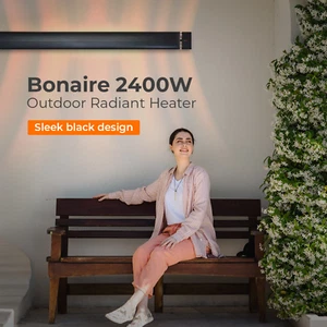Bonaire 2400W Outdoor Radiant Strip Heater for Patio Remote Control Wall Mount - Picture 1 of 10