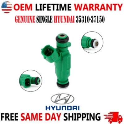 Inyector de combustible x1 genuino TOTALMENTE NUEVO para Hyundai y Kia 1999-2010 2,5 L V6, 2,7 L V6 Foto 1 de 4