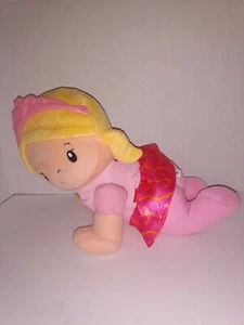 2015 Fisher Price Walt Disney Princess Aurora Touch And Crawl Plush Doll 9" Tall - Picture 1 of 9