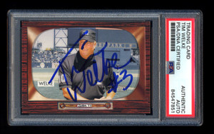 TIM WELKE SIGNED 2004 BOWMAN HERITAGE UMPIRE CARD PSA/DNA AUTOGRAPHED 4216 GAMES