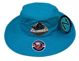 Zephyr NHL New York Islanders RARE "Bucket” Floppy Brim Drawstring Hat NWT - Picture 1 of 7