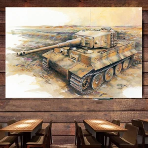 Segunda Guerra Mundial Alemania Rey Tigre Tanque Gráficos de Pared Bandera Decorativa Arte Militar Bandera 1 - Imagen 1 de 6