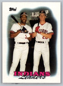 1988 Topps Indians Leaders Carter & Snyder #789 - Picture 1 of 2