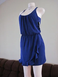 AQUA Woman’s Mini PURPLE Dress. Exposed Zipper & Lace Back. Size Small. NWT $88. - Picture 1 of 7