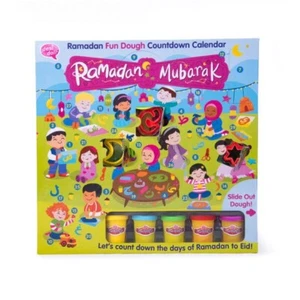 The Desi Doll Ⓡ Fun Dough Ramadan Countdown Calendar Muslim Kids Gift Present - Picture 1 of 4