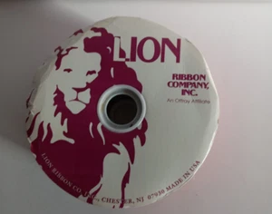 Vintage Lion Ribbon Velvet Velvette 250 Red 25 Yards X 2 5/8” NOS USA - Picture 1 of 5